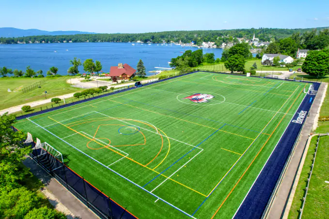 Athletics field and facilities at Kents Hill Sports Camp at Brewster Academy